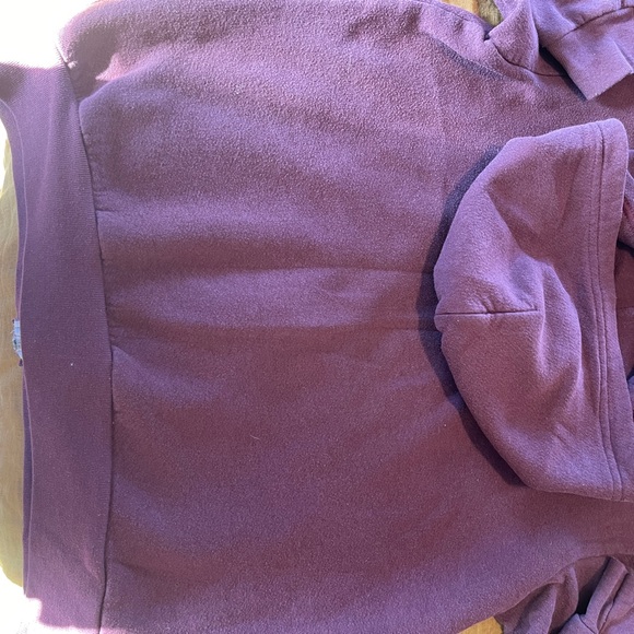 American Apparel F497 Plum/Maroon Hoodie Men’s M - Picture 4 of 7